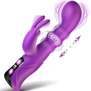 Vibrator Rotating Squeeze Dildo